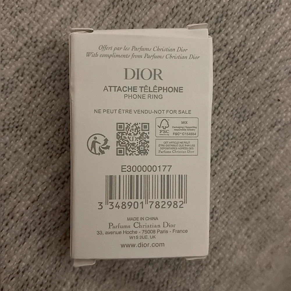 Dior Black Phone Ring Dual Mirror Attachment